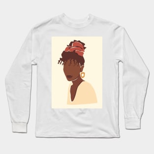 Beautiful Women Mid Century Illustration Long Sleeve T-Shirt